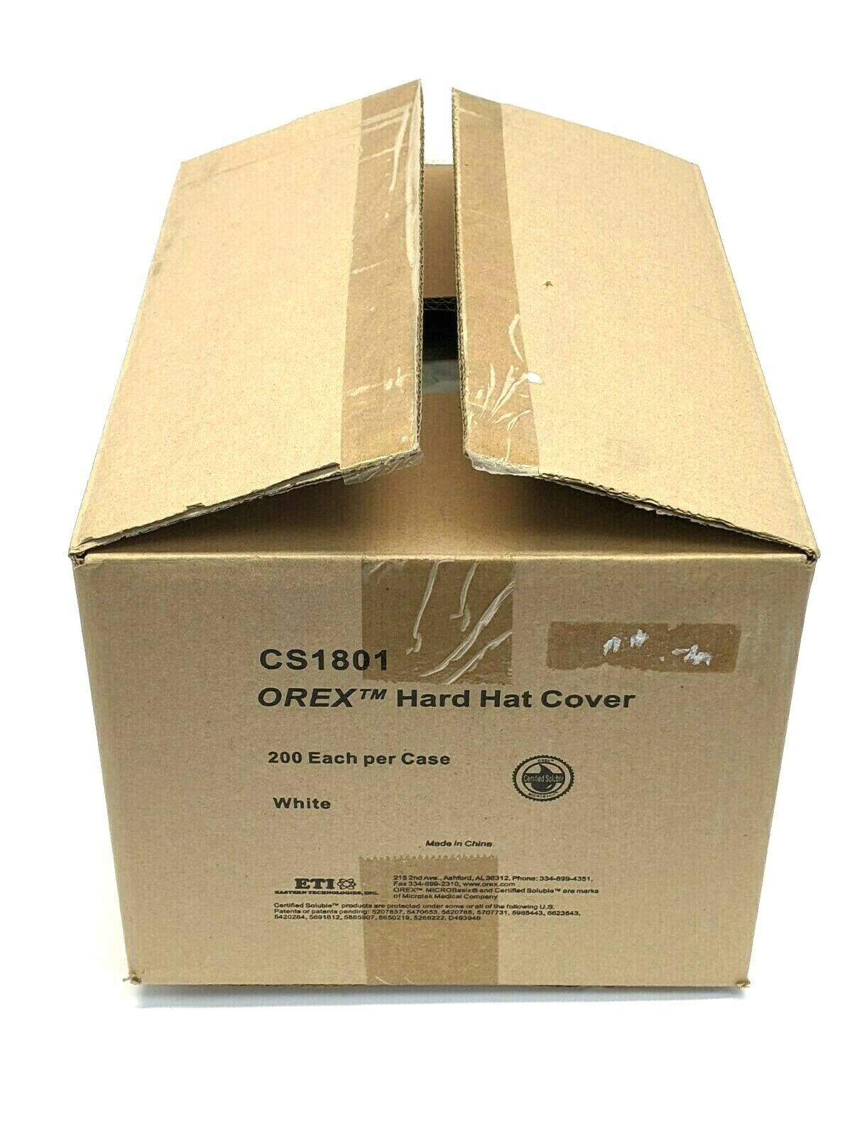 OREX CS1801 Hard Hat Cover White BOX OF 200 - New - Maverick Industrial Sales
