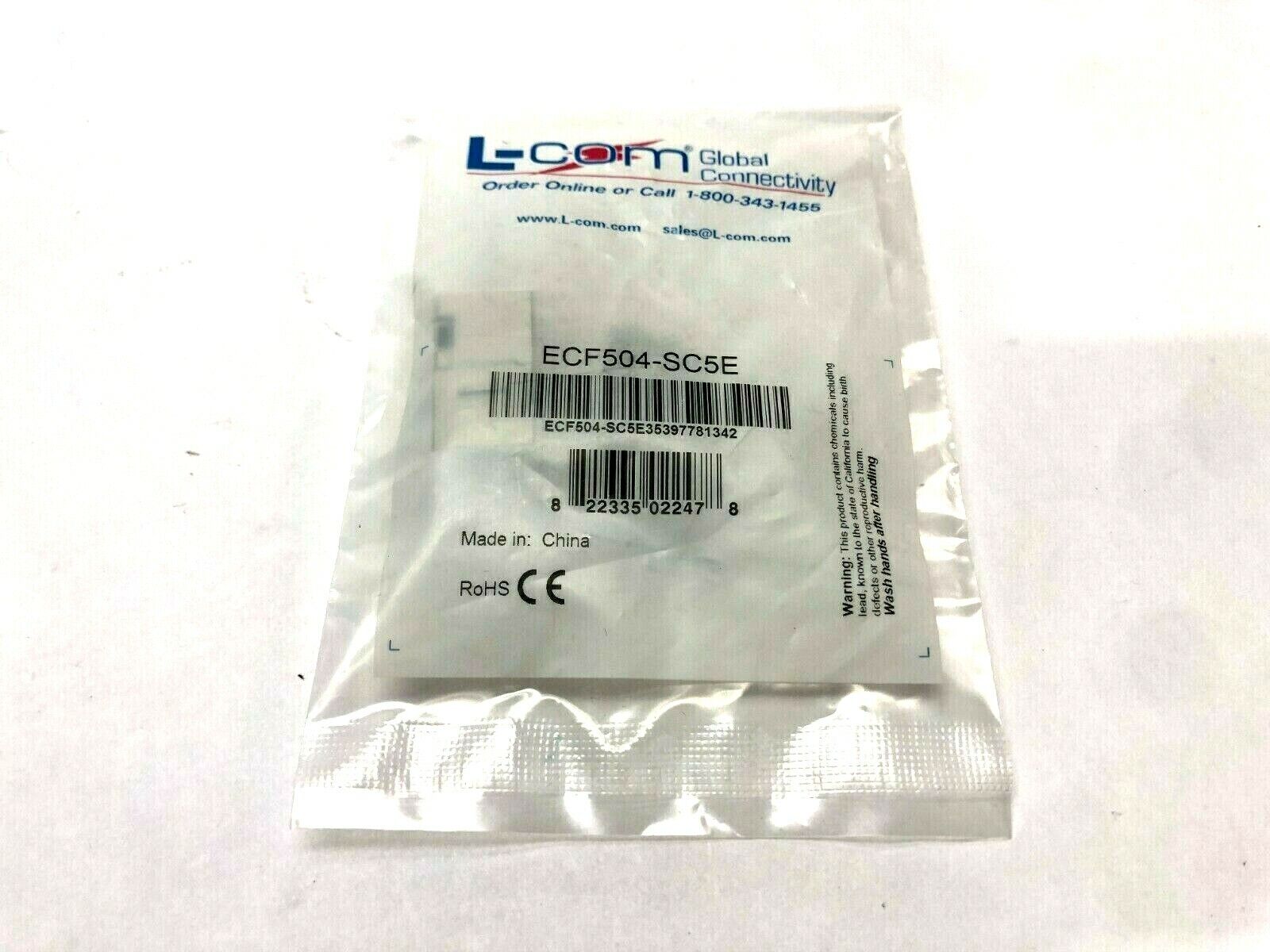 ECF504-SC5E | L-Com Modular Coupler CAT 5E w/ Shield - New - Maverick Industrial Sales