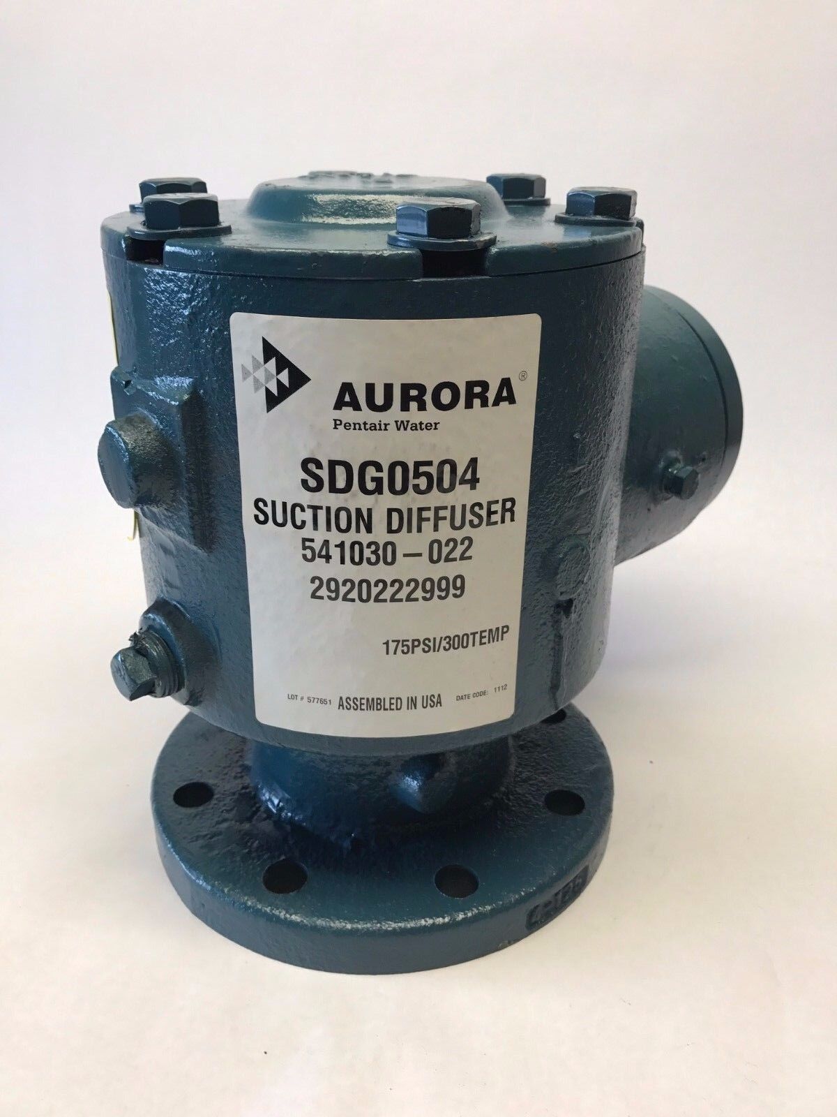 Aurora SDG0504 Suction Diffuser 541030-022 Pentair Water Pump 175PSI 4"x5" - New - Maverick Industrial Sales