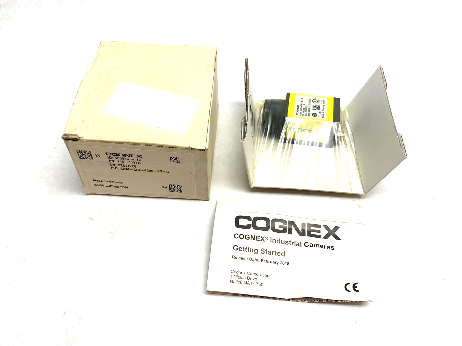 Cognex CAM-CIC-4000-25-G GigE Industrial Inspection Area-Scan Camera 118-1137R - Maverick Industrial Sales