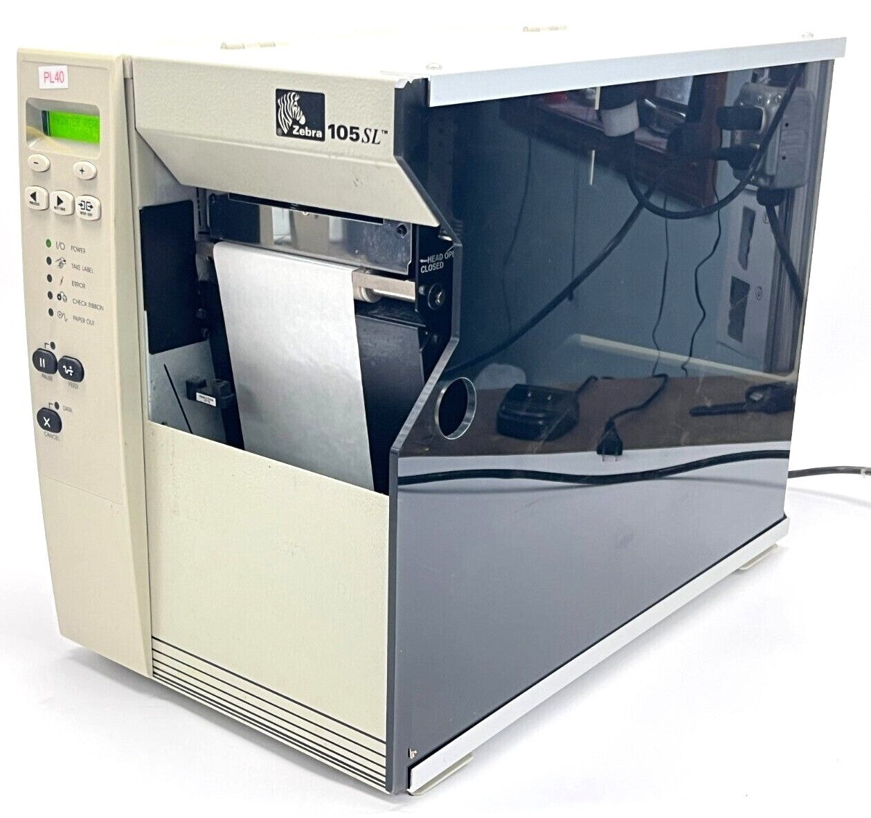 Zebra 10500-2001-2000 Thermal Label Printer 105SL w/ Raised Keypad - Used - Maverick Industrial Sales