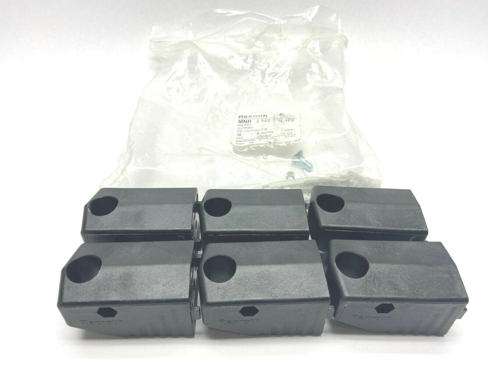 Rexroth 3842539496 Lateral Guide Holder Pack of 6 - New – Open box - Maverick Industrial Sales