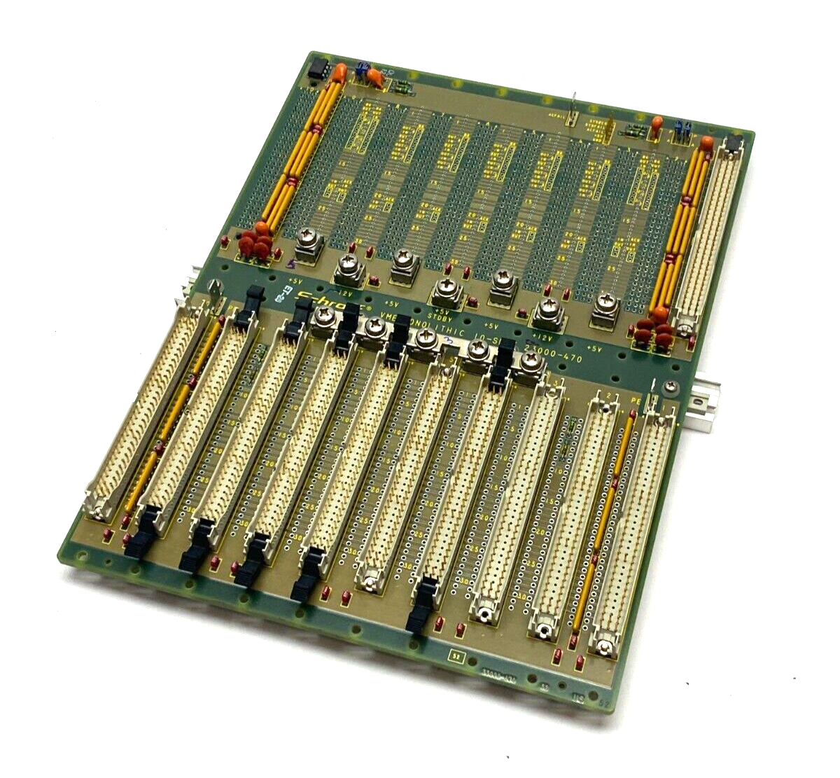Schroff 23000-470 VME Monolithic 10-Slot Backplane UIC p/n 46861701 - Used - Maverick Industrial Sales