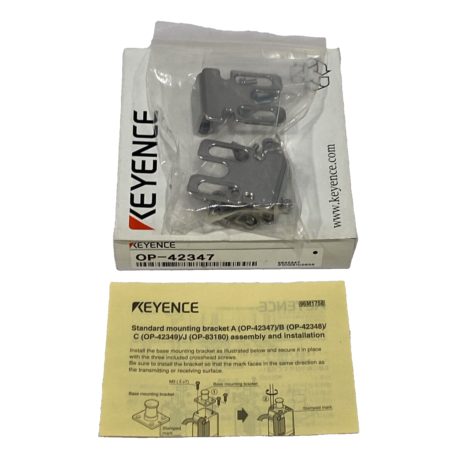 OP-42347 | Keyence Light Curtain Mounting Bracket - New - Maverick Industrial Sales