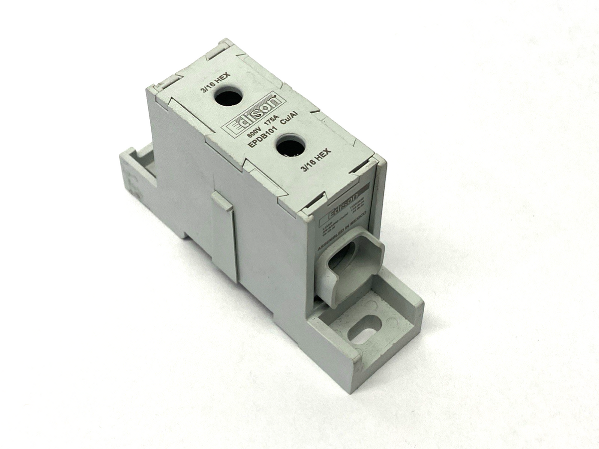 EPDB101 | Edison Power Distribution Block 3/16" 600V 175A - Used - Maverick Industrial Sales