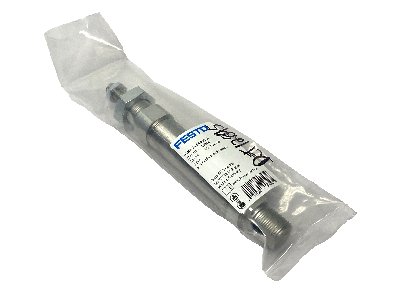 Festo DSNU-25-50-PPV-A Pneumatic Cylinder 25mm Bore 50mm Stroke 19246 - Maverick Industrial Sales