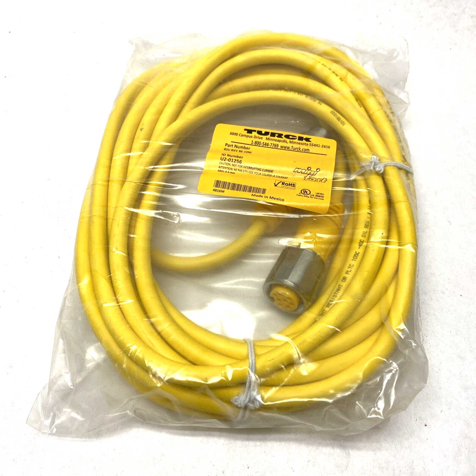 RSV RKV 86-10M | Turck Minifast U2-01256 - New - Maverick Industrial Sales