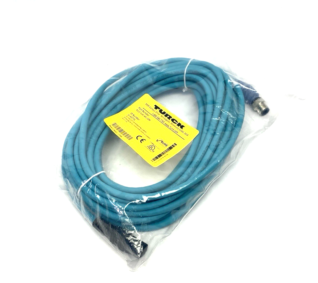 Turck RSCD RJ45 441-10M Industrial Ethernet Cordset Double-Ended U-43774 - Maverick Industrial Sales