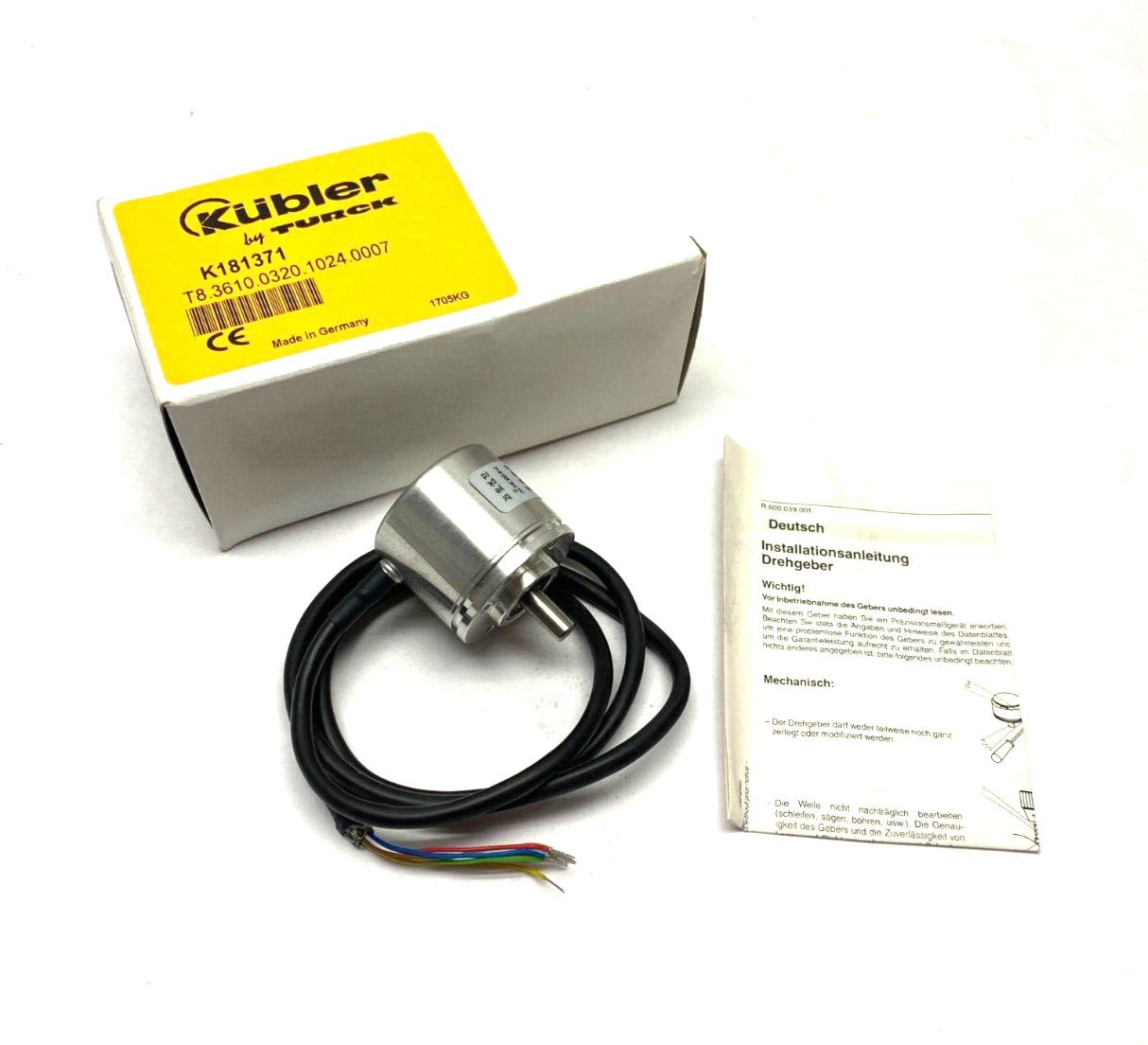 T8.3610.0320.1024.0007, K181371 | Turck Kübler T8.3610.0320.1024.0007 Incremental Rotary Encoder K181371 - New Other - Maverick Industrial Sales