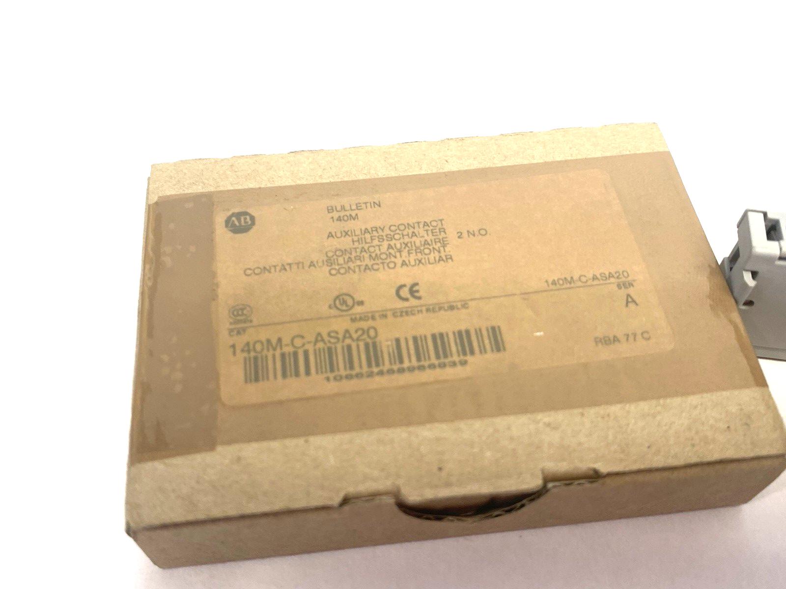 140M-C-ASA20 | Allen Bradley Ser. A Auxiliary Contact, Front Mount, 2 NO- New – Open box - Maverick Industrial Sales