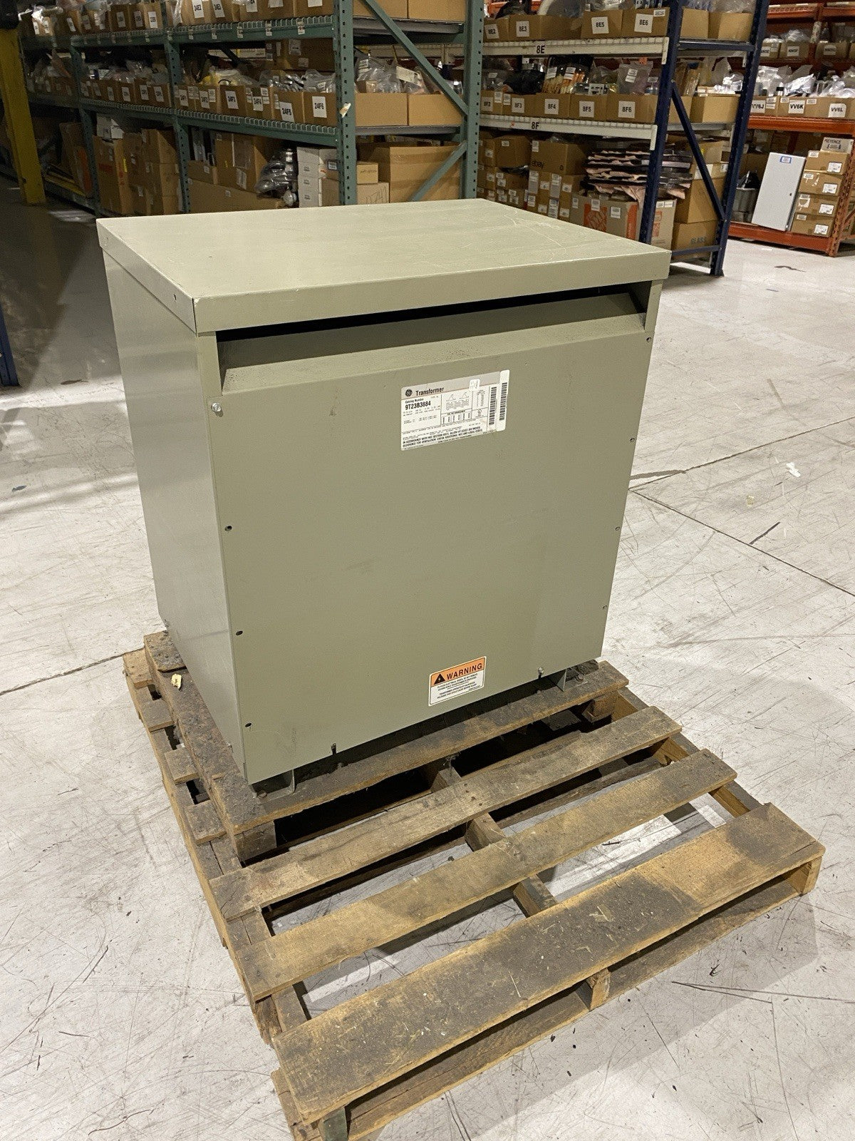 GE 9T23B3884 75.0 kVA 60Hz 3 PH 5.9% IMP Step Down Transformer 480/240V - Maverick Industrial Sales