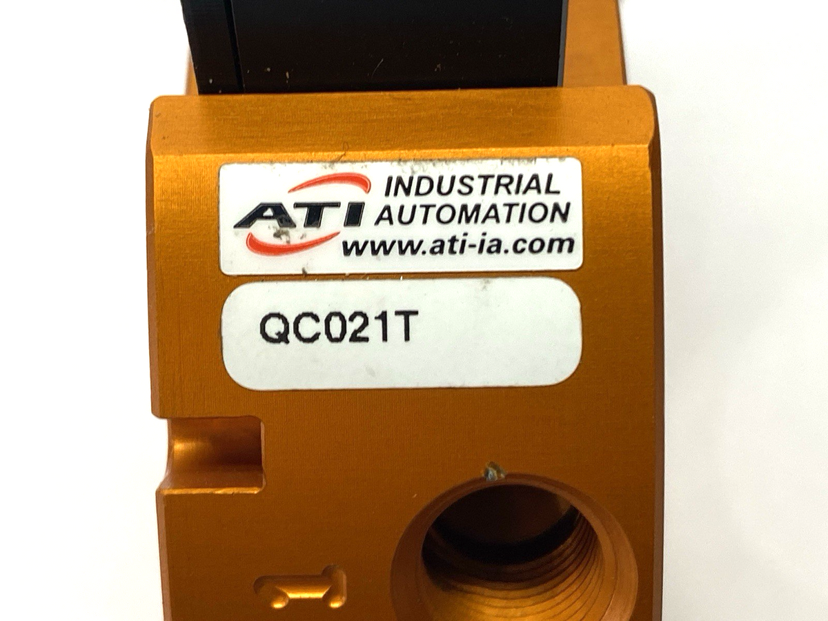 QC021T | ATI Robotic Tool Changer 1/8" NPT Ports w/ D15T Female Connector 15-Pin - Used - Maverick Industrial Sales