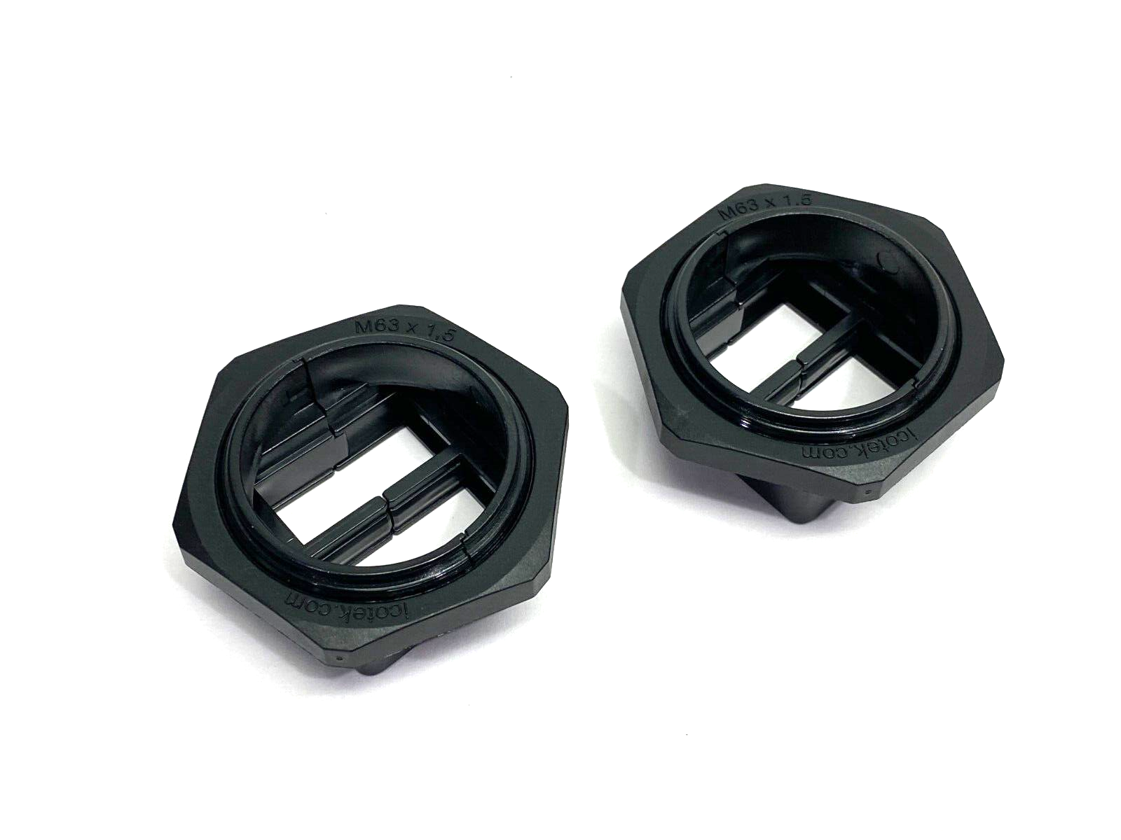 Icotek 45115 Circular Split Cable Gland, M63 x 1,5, KVT 63/4, Black, LOT OF 2 - Maverick Industrial Sales