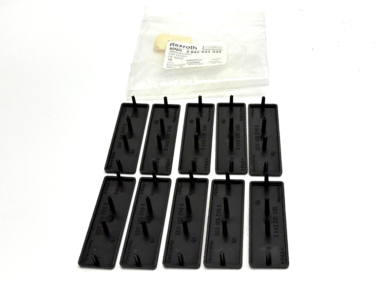 Bosch Rexroth 3842531335 Cap Cover 90X30 LOT OF 10 - Maverick Industrial Sales