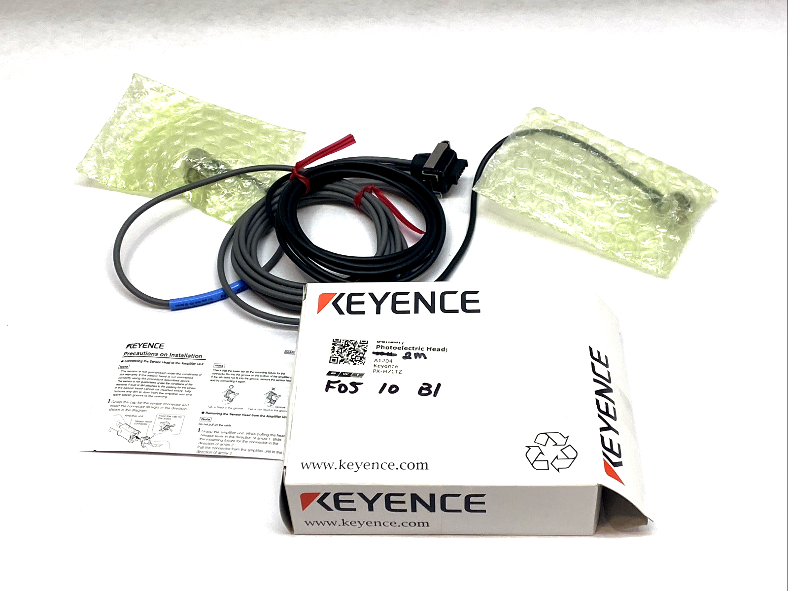Keyence PX-H71TZ M8 Photoelectric Sensor Head Hex 20m IP69K - Maverick Industrial Sales