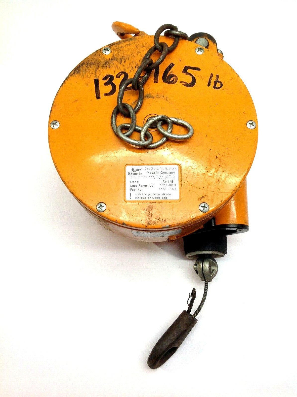 7241-05 | Packers Kromer Zero Gravity Tool Balancer 132-165 LBS - Used - Maverick Industrial Sales