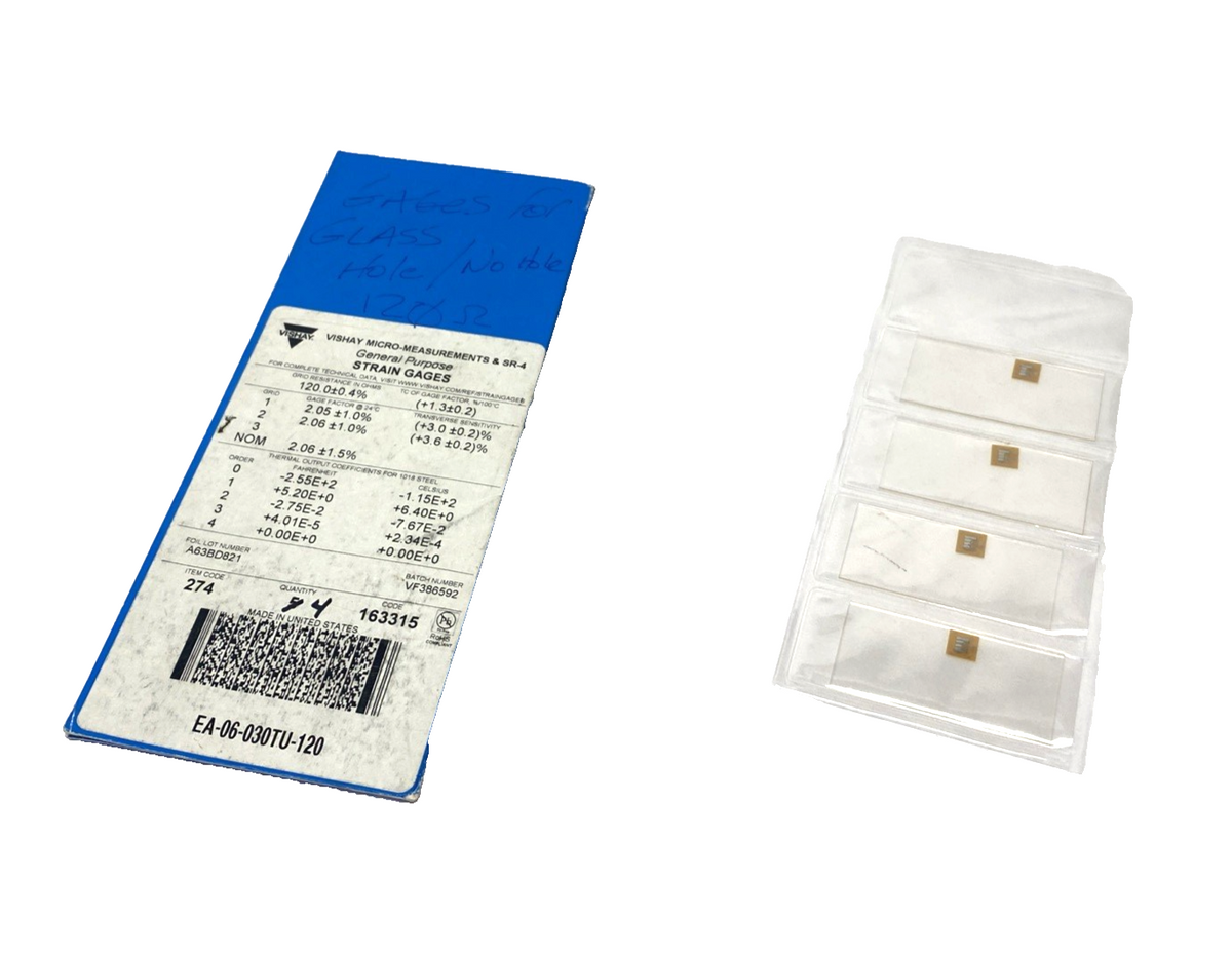 Vishay Micro-Measurements EA-06-030TU-120 T-Rosette Strain Gauge 120 Ohm 4-PACK - Maverick Industrial Sales