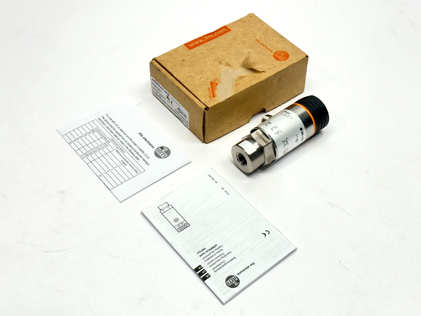 IFM PN7201 Pressure Sensor with Display PN-250-SBN14-QFRKG/US/ /V - Maverick Industrial Sales