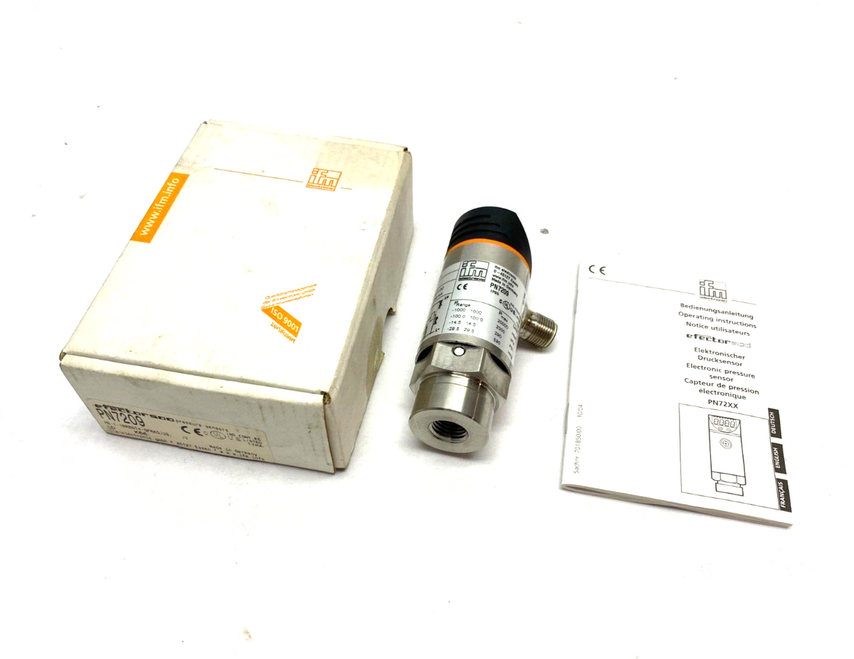 Ifm PN7209 Efector 500 Digital Pressure Sensor PN-1-1BRBN14-QFRKG/US/ / - Maverick Industrial Sales