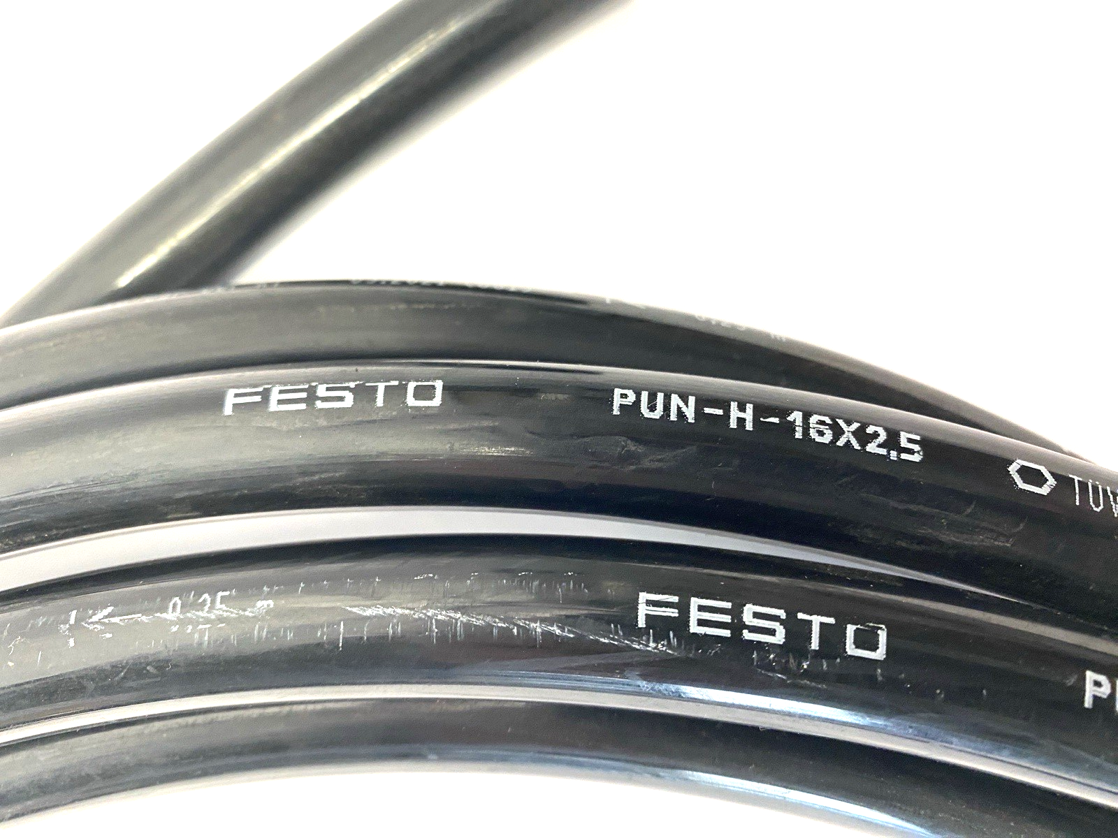 Festo PUN-H-16X2,5 Black Pneumatic Tubing 16mm OD 11mm ID 197395 CUT TO 3M - Maverick Industrial Sales