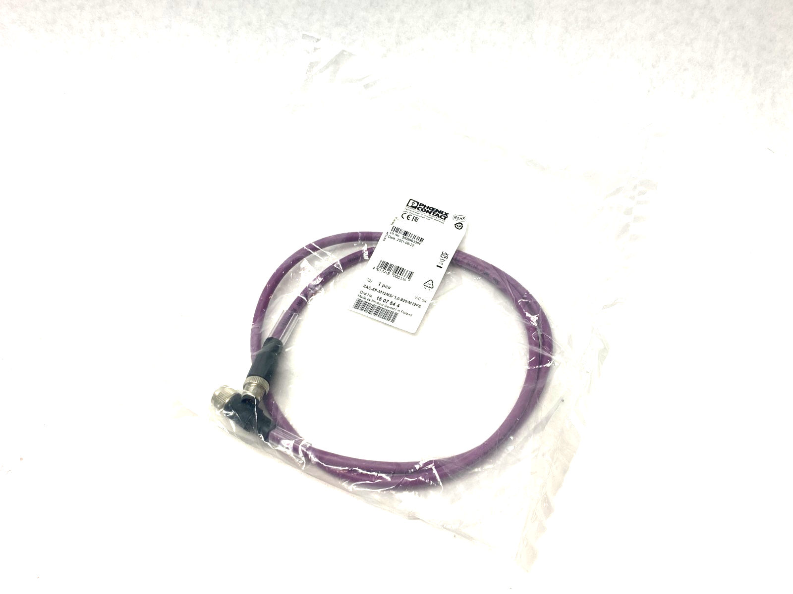 Phoenix Contact SAC-5P-M12MS/ 1,0-920/M12FS Bus System Cable 1507544 - Maverick Industrial Sales