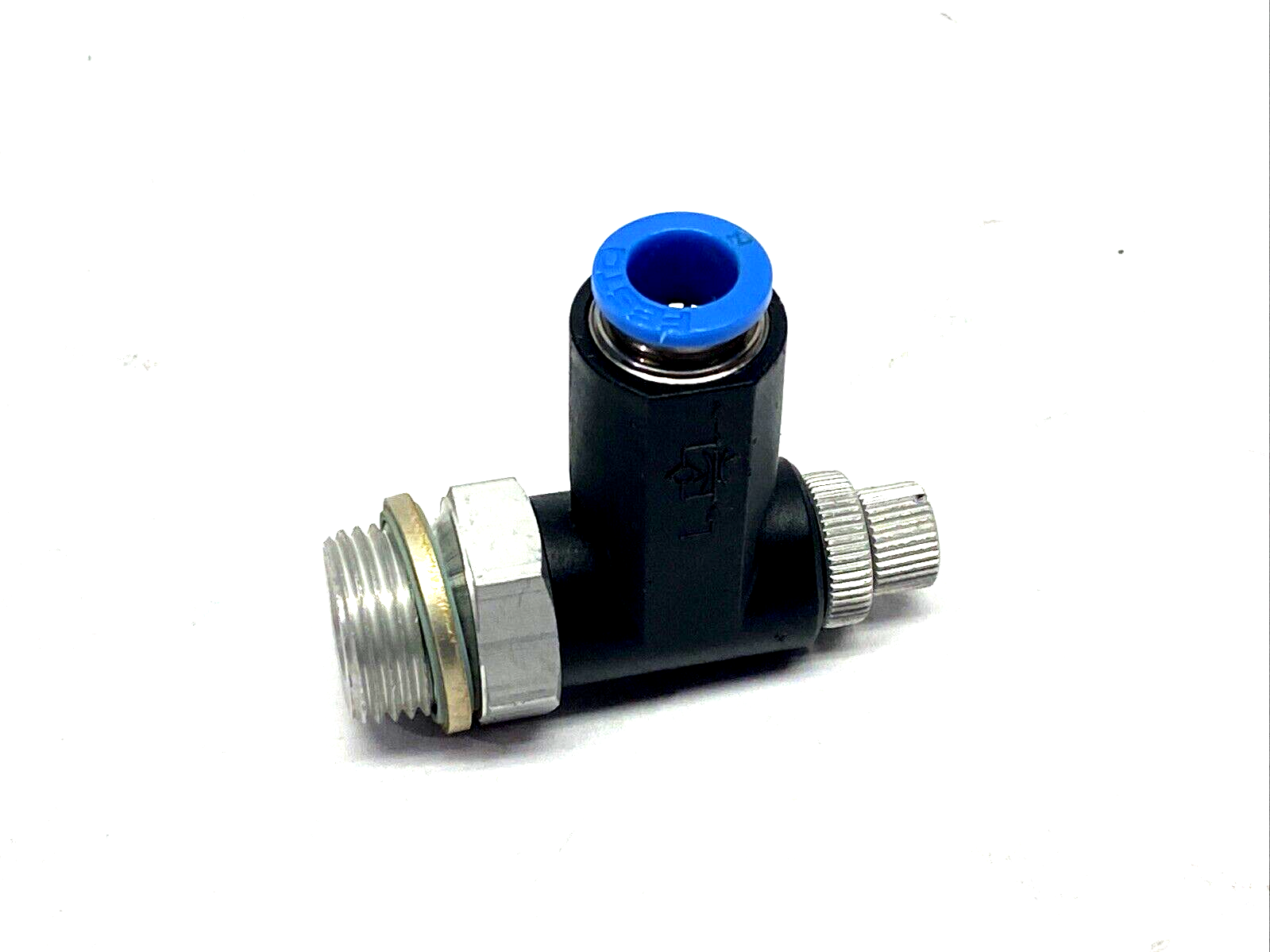 Festo GRLA-3/8-QS-8-RS-B One-Way Flow Control Valve G3/8 8mm Tube O.D. 162970 - Maverick Industrial Sales