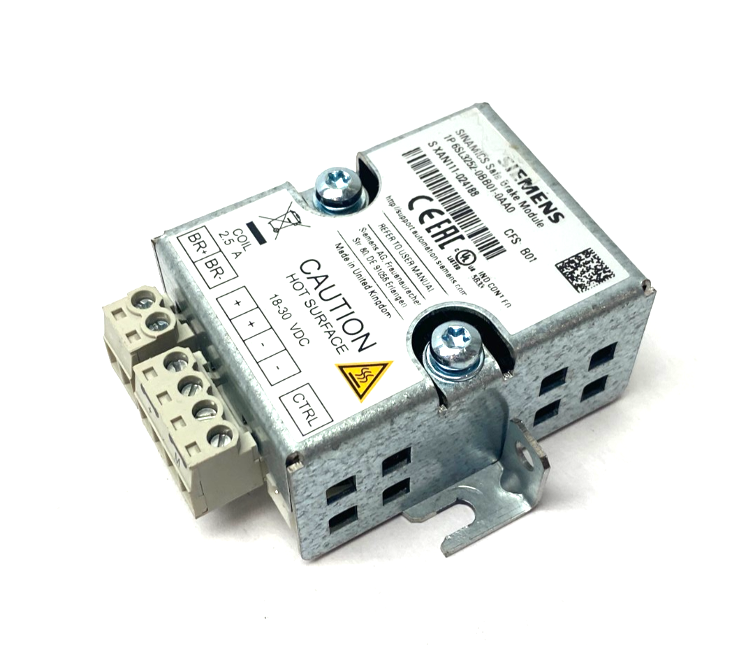 Siemens 6SL3252-0BB01-0AA0 SINAMICS Safe Brake Module - Maverick Industrial Sales