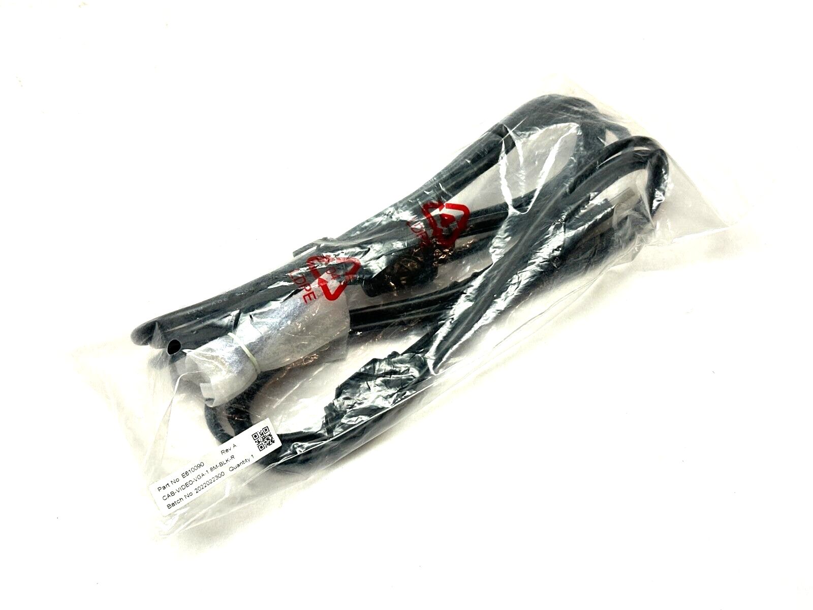 E610090, CAB-VIDEO-VGA-1.8M-BLK-R | Elo E610090 VGA Cable 1.8m CAB-VIDEO-VGA-1.8M-BLK-R - New - Maverick Industrial Sales