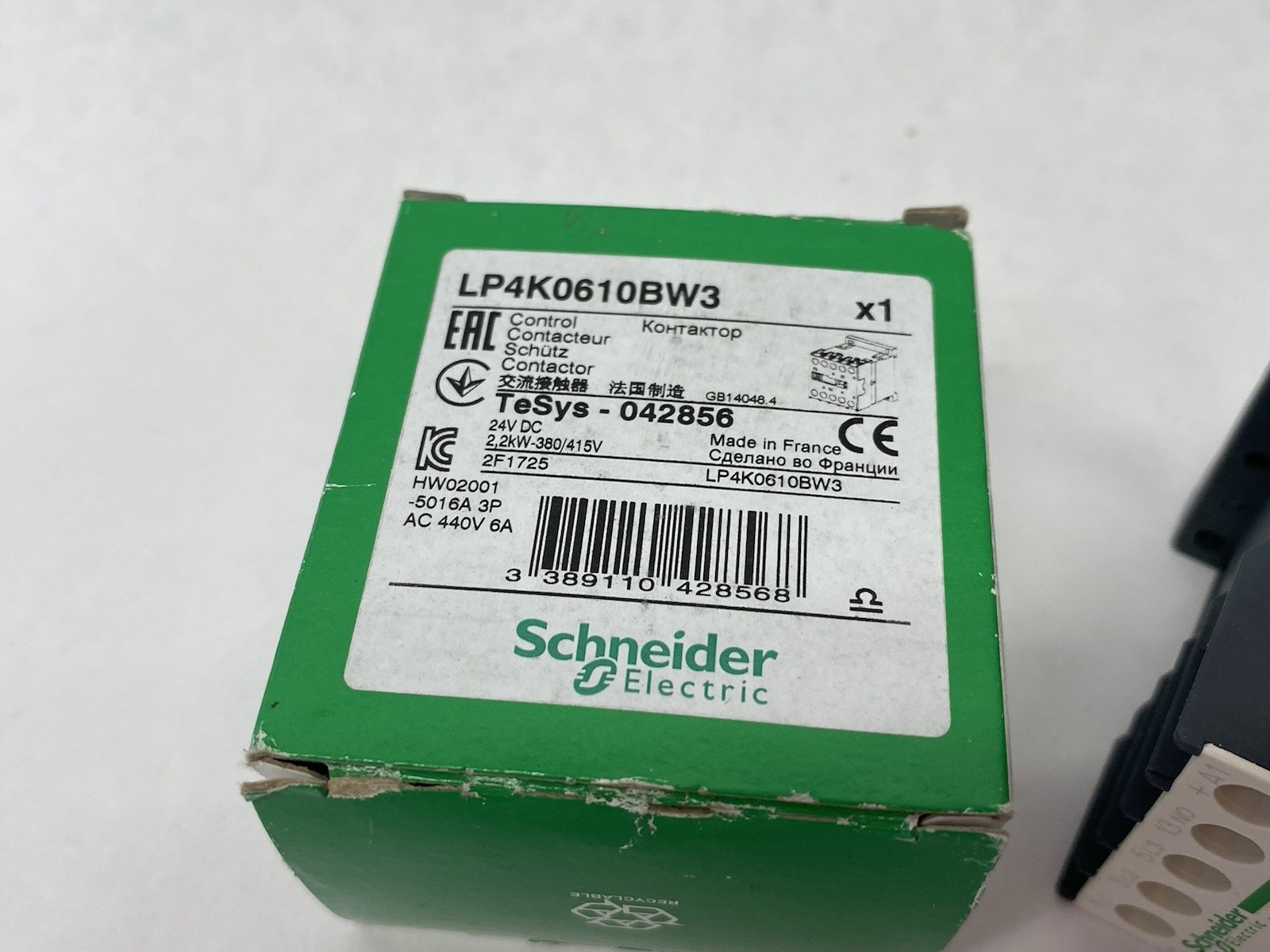 Schneider Electric LP4K0610BW3 Contactor, TeSys K, 3P, AC-3, lt or eq to 440V - Maverick Industrial Sales