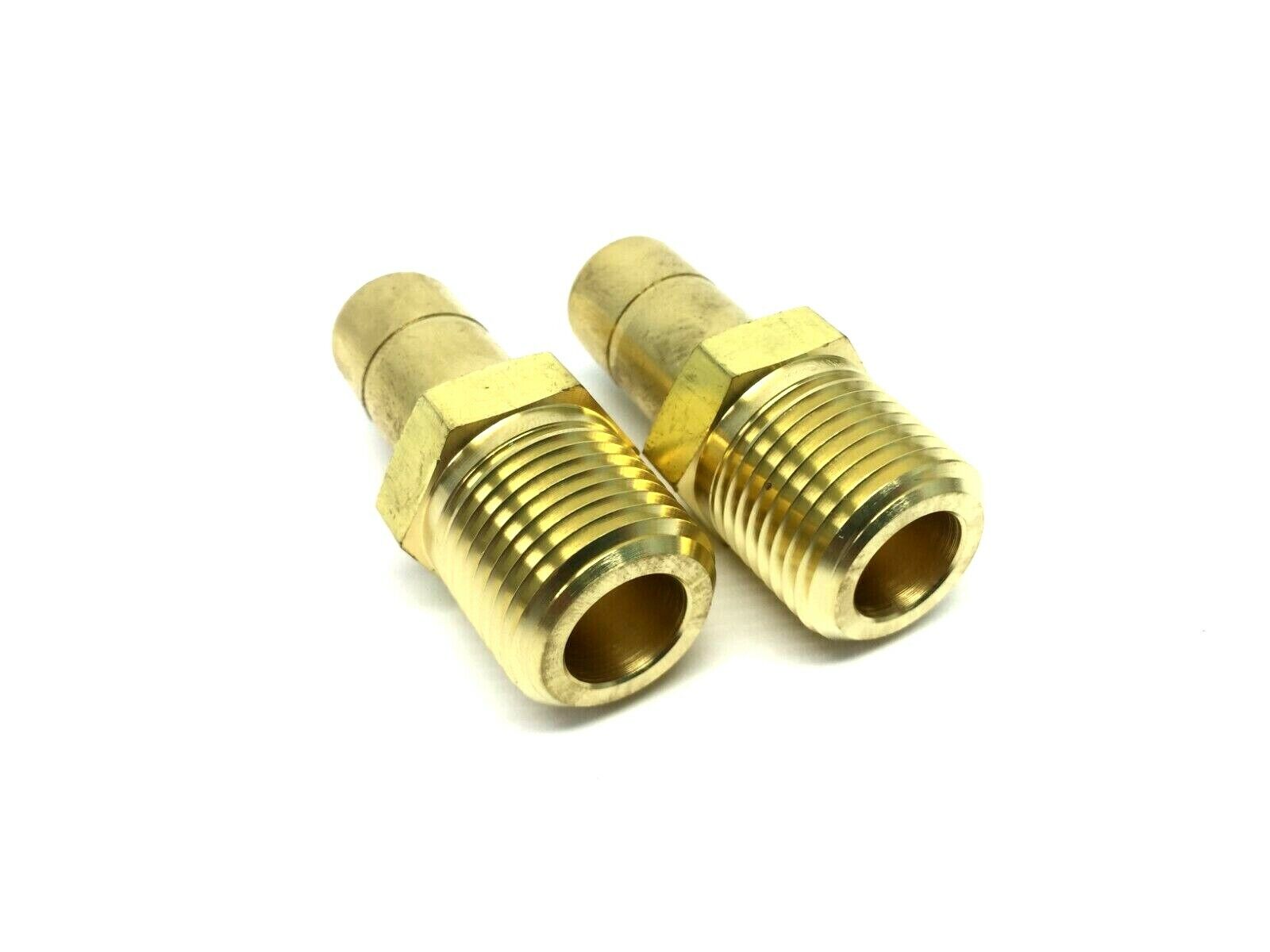 Swagelok B-10-TA-1-8 Tube Fitting Brass 5/8" OD x 1/2" Male NPT LOT OF 2 - Maverick Industrial Sales