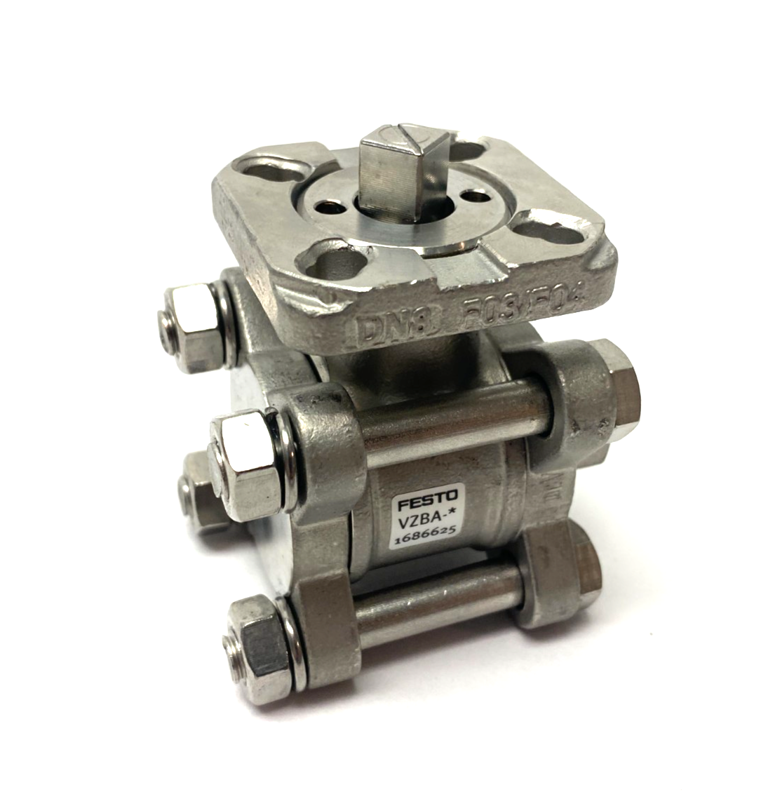 Festo VZBA-1/4"-GG-63-T-22-F0304-V4V4T Mechanical Ball Valve 2-Way 1686625 - Maverick Industrial Sales
