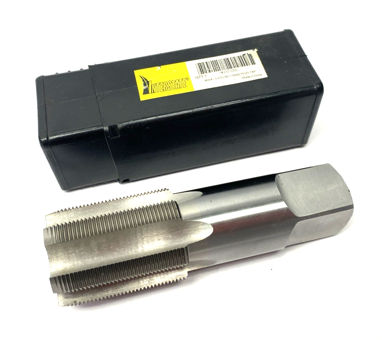Interstate 09037516 Straight Flute Tap: M39x1.5 Metric Fine, 6 Flute - Maverick Industrial Sales