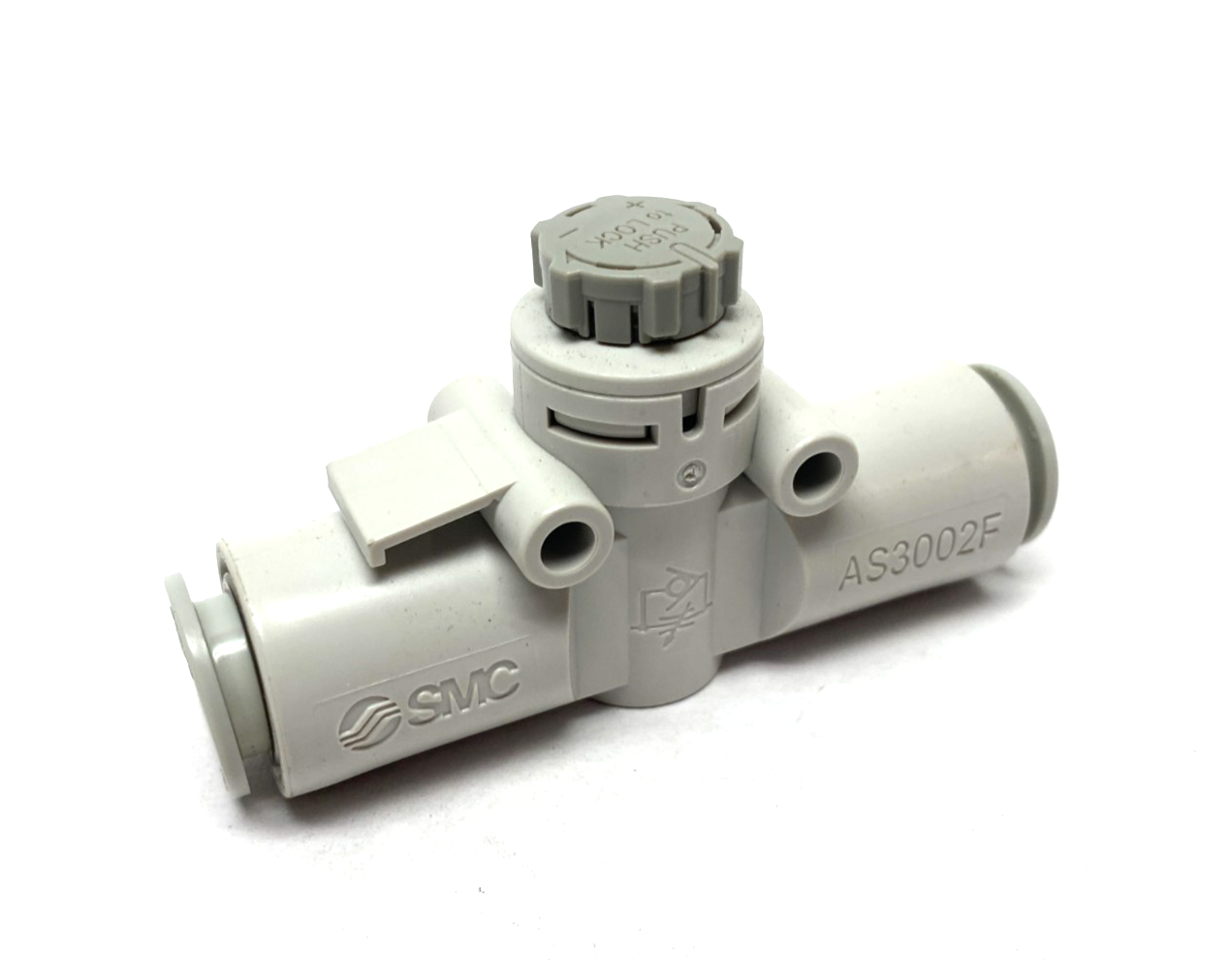 SMC AS3002F-12A Inline Flow Control Fitting 12mm Tube - Maverick Industrial Sales