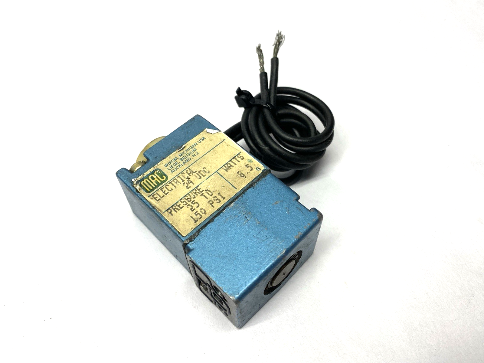 N/A | MAC Valves Solenoid Coil 25-150PSI 8.5W 24VDC - Used - Maverick Industrial Sales