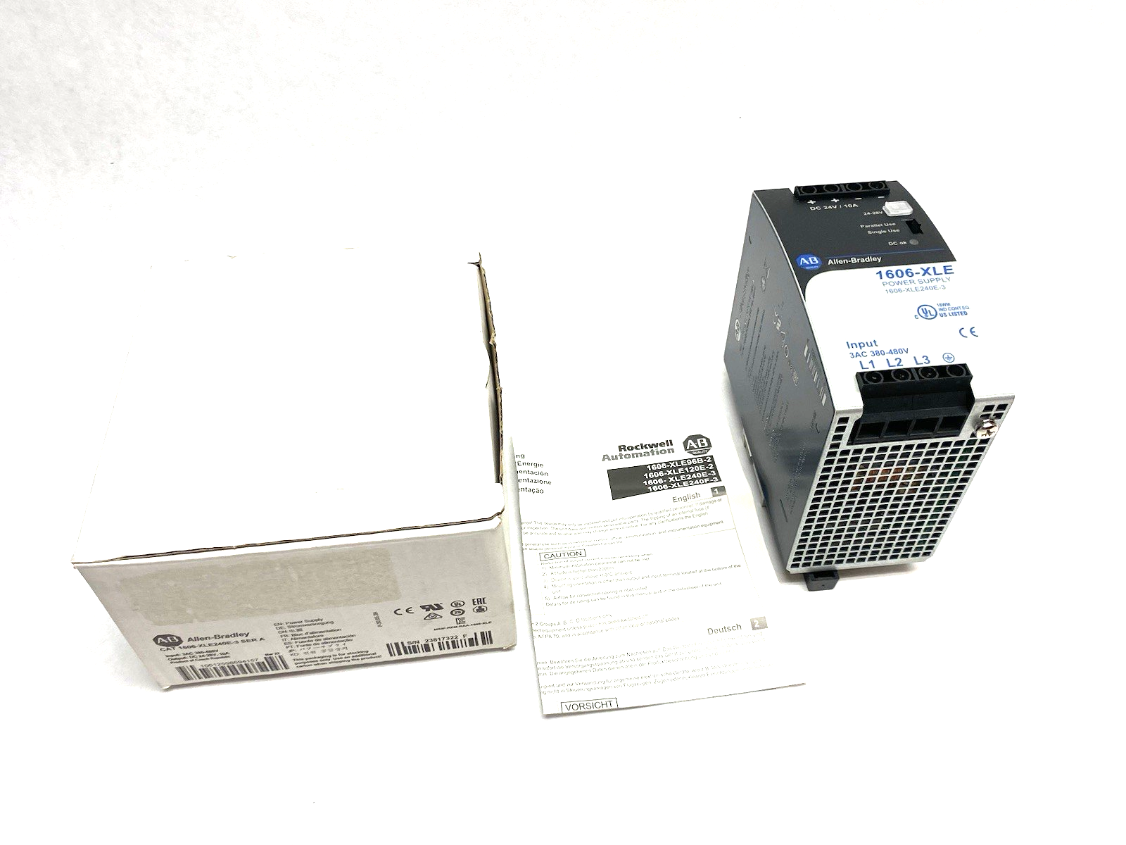 1606-XLE240E-3 | Allen Bradley Ser. A Power Supply 3AC 380-480V Input - New Other - Maverick Industrial Sales