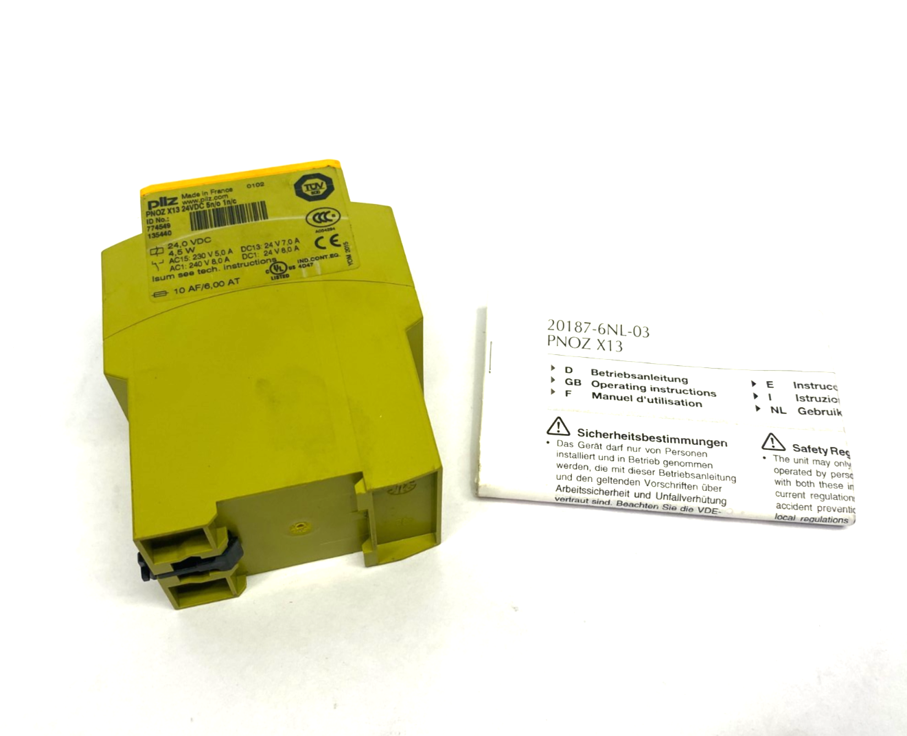 Pilz PNOZ X13 24VDC 5n/o 1n/c Safety Relay 774549 - Maverick Industrial Sales