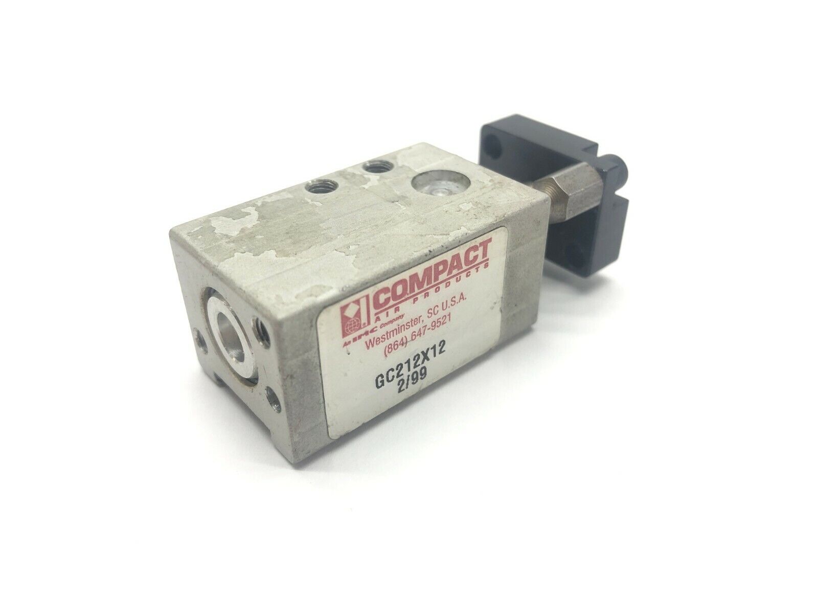 Compact Air Products GC212X12 Pneumatic Cylinder 1/2" Bore 1/2" Stroke - Used - Maverick Industrial Sales