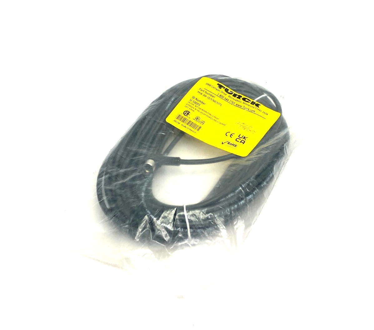 Turck PKW 3M-10/S760/S771 Picofast Single Ended Cordset U-50055 - Maverick Industrial Sales