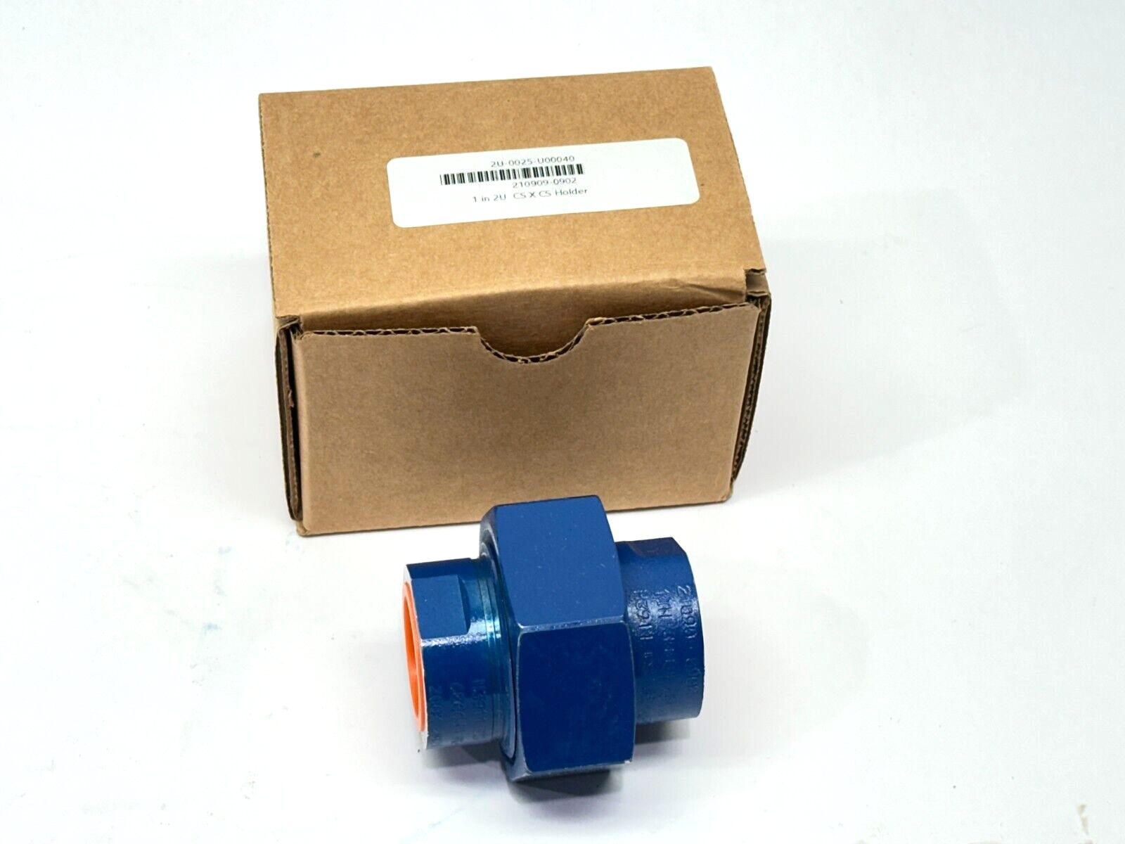 Zook 2U-0025-U00040 Union Rupture Disc Holder 1" 2U CS X CS Holder 210909-0902 - New - Maverick Industrial Sales