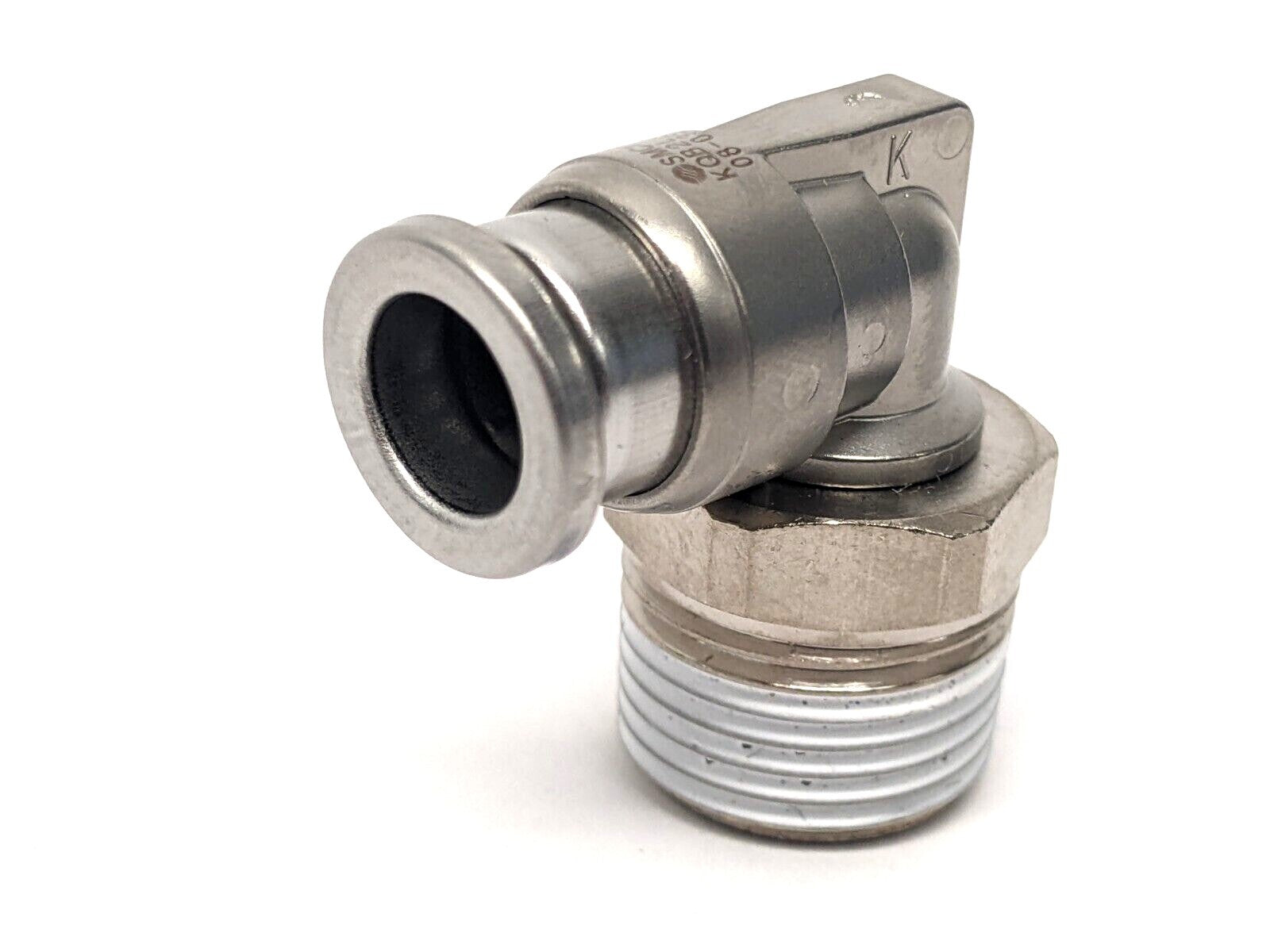 KQB2L08-03S | SMC Male Elbow Push to Connect Fitting - New Other - Maverick Industrial Sales