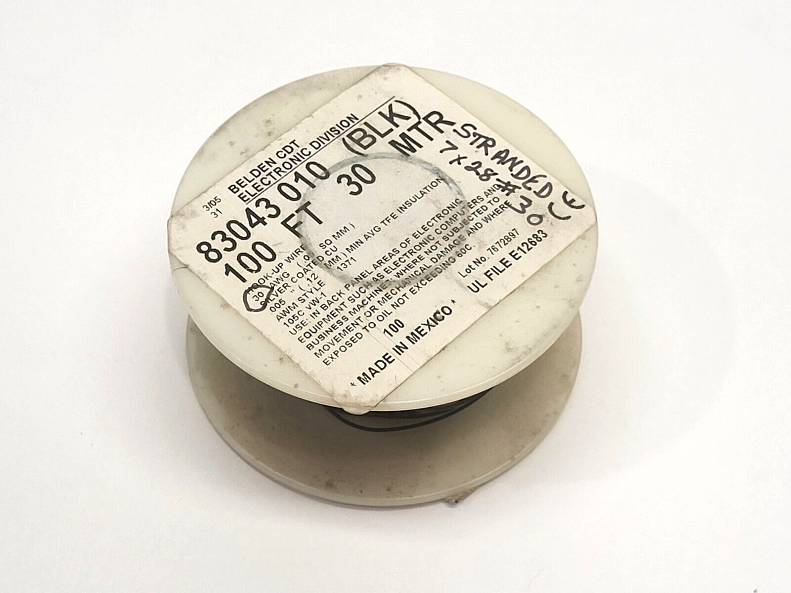 Belden 83043 010100 Hook-Up Wire Black 1.2oz Spool - New – Open box - Maverick Industrial Sales