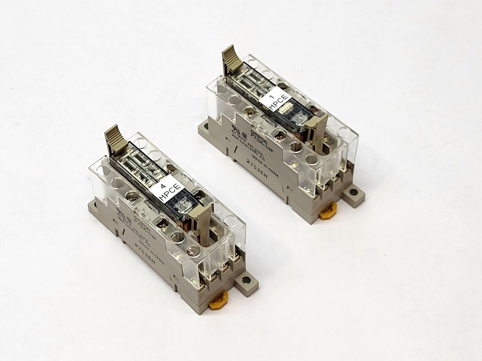 Omron P7SA-14F Relay Socket 24VDC LOT OF 2 - Maverick Industrial Sales