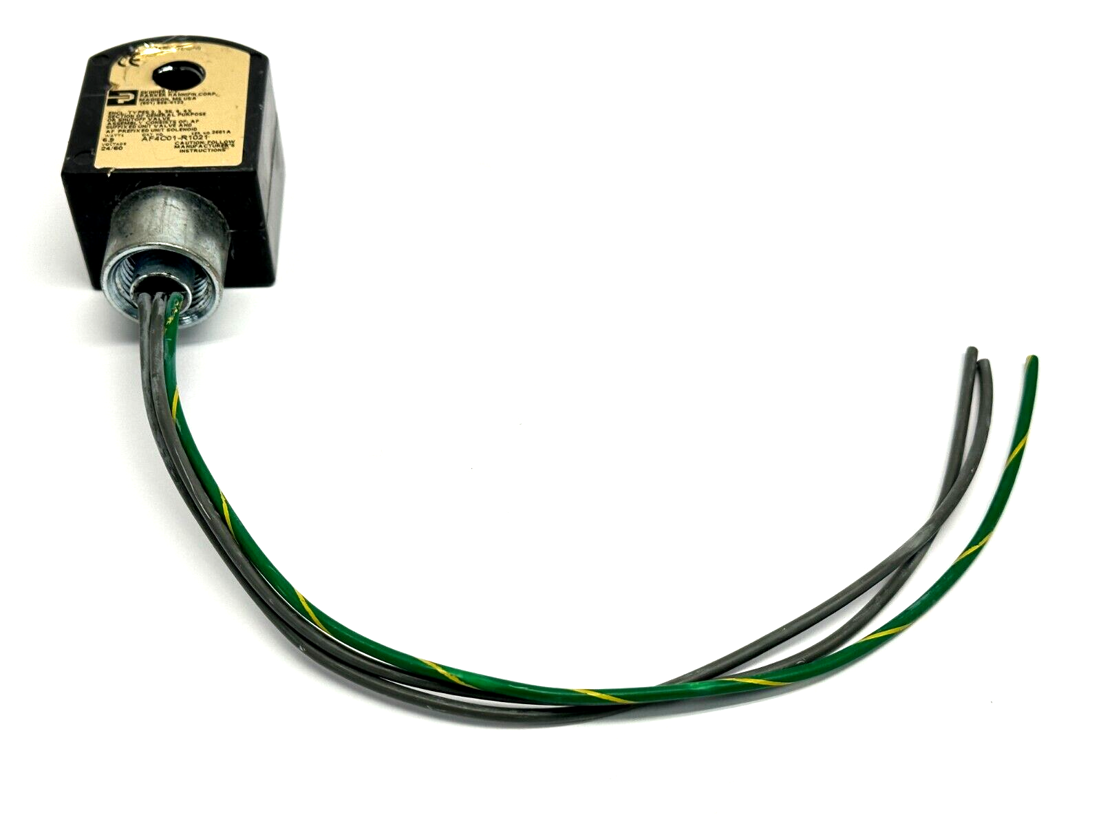 Parker AF4C01-R1021 Solenoid Valve Coil 24VAC 6.9W - Used - Maverick Industrial Sales