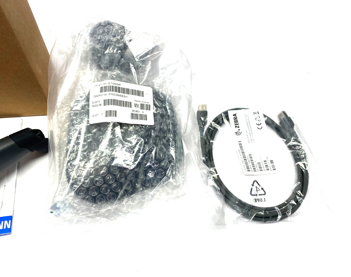 DS4308-SR00007ZZWW | Zebra Symbol Handheld Digital Barcode Scanner w/ Stand - New – Open box - Maverick Industrial Sales