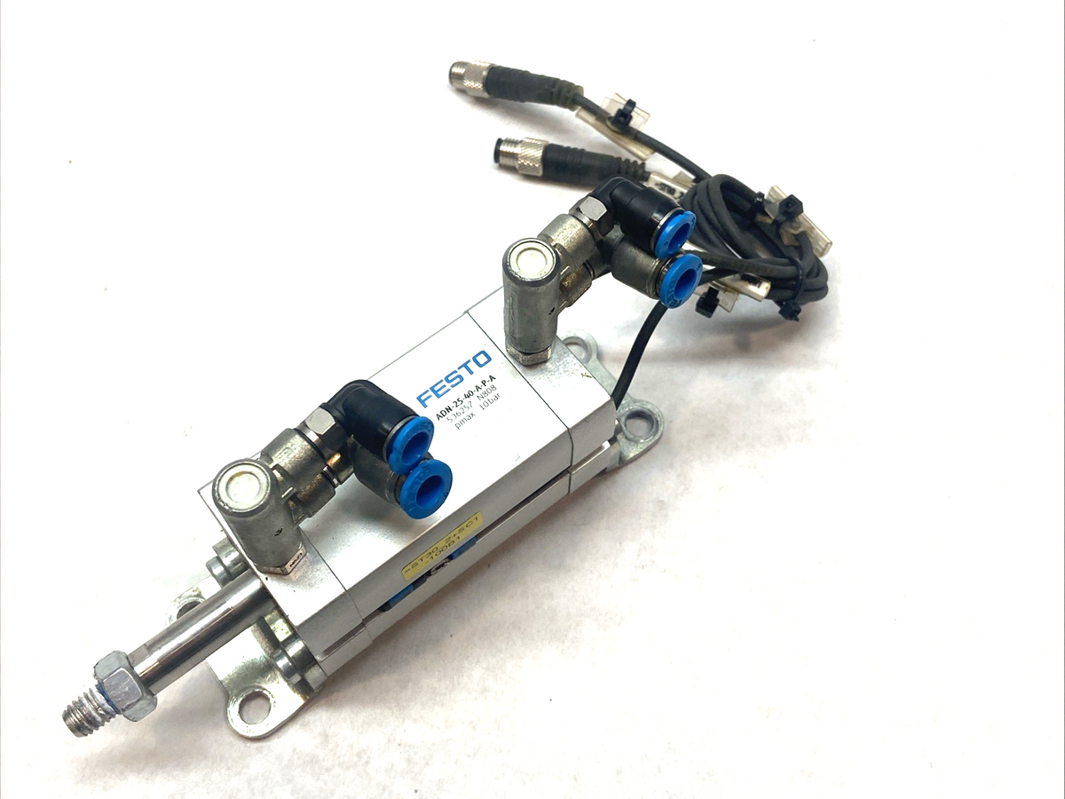 Festo ADN-25-40-A-P-A Pneumatic Cylinder 25mm Bore 40mm Stroke w/ Bracket 536257 - Maverick Industrial Sales