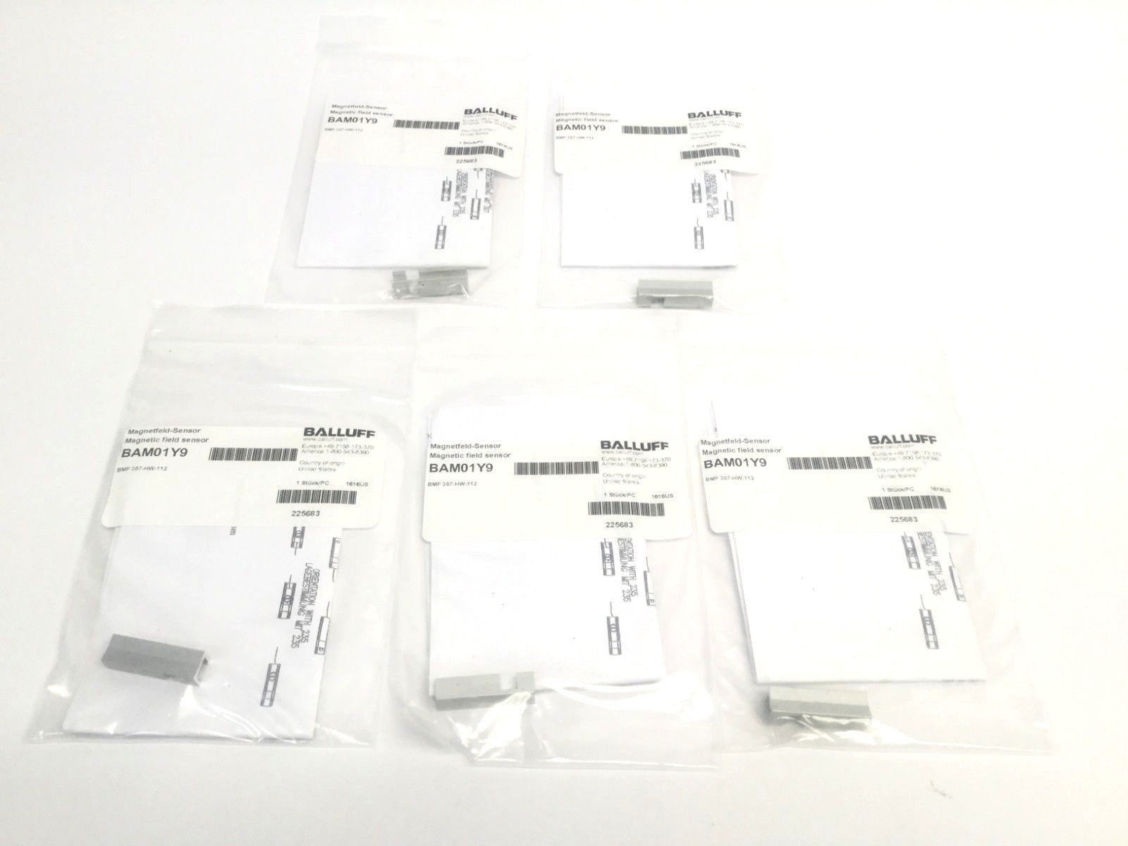 BMF 307-HW-112 | Lot of (5) Balluff BAM01Y9 Mounting Bracket - New - Maverick Industrial Sales