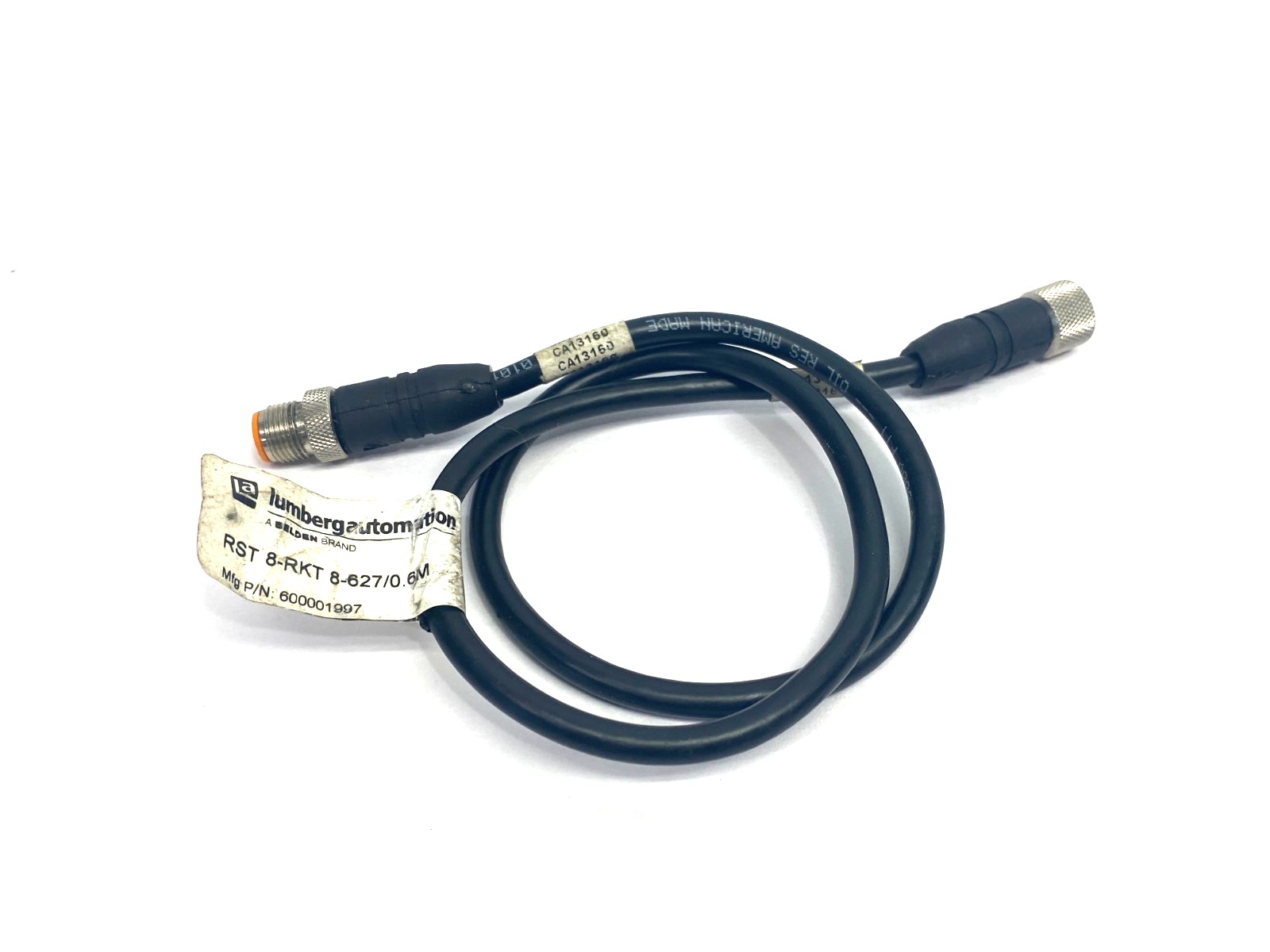 Lumberg RST 8-RKT 8-627/0.6M Double Ended 8-Pin Cordset M to F 600001997 - Maverick Industrial Sales
