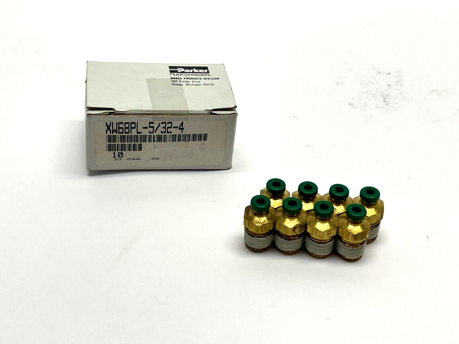Parker XW68PL-5/32-4 Connector Fitting PKG OF 8 - New – Open box - Maverick Industrial Sales