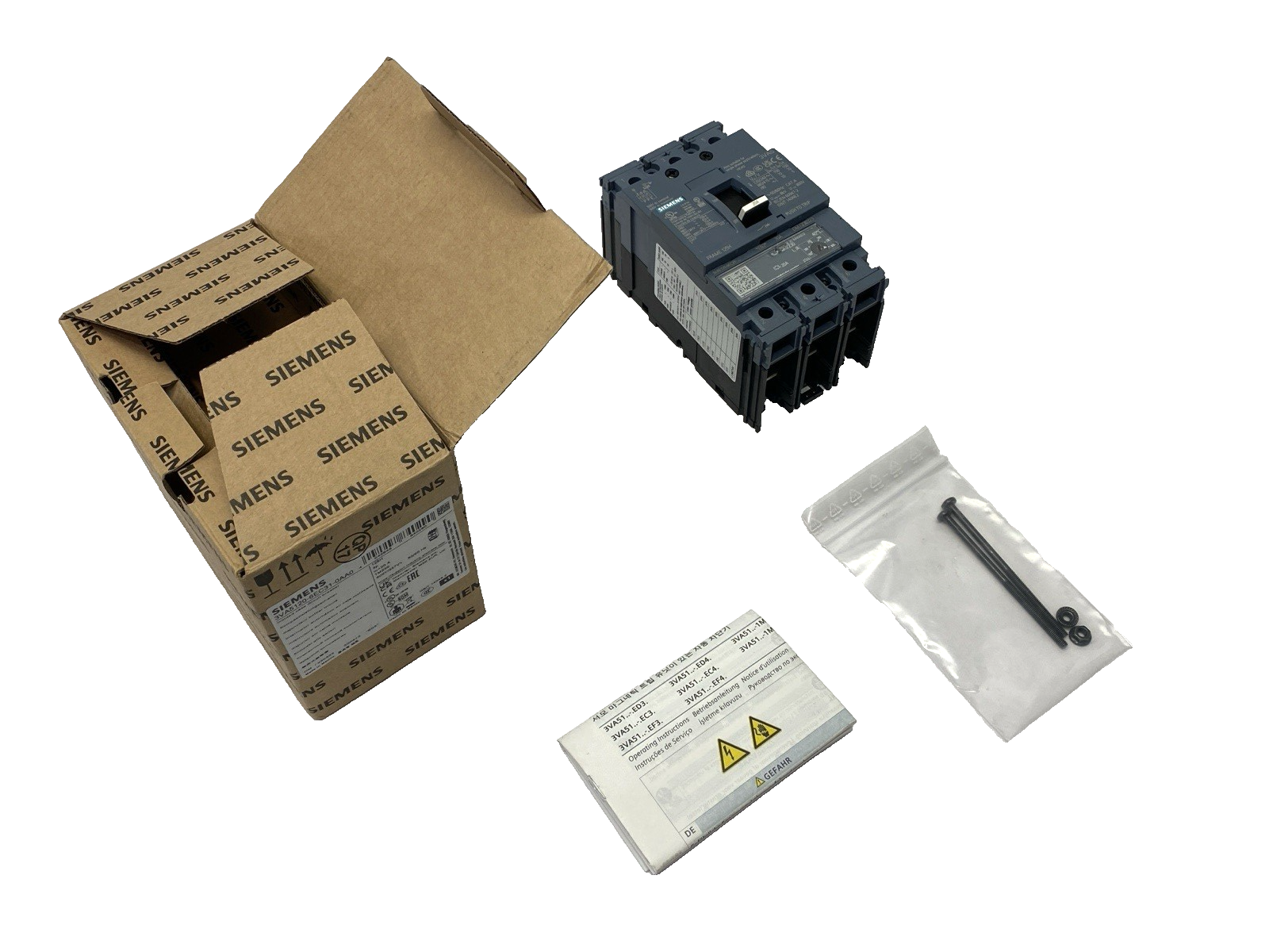Siemens 3VA5120-6EC31-0AA0 Molded Case Circuit Breaker 3-Pole 125H TM230 - Maverick Industrial Sales