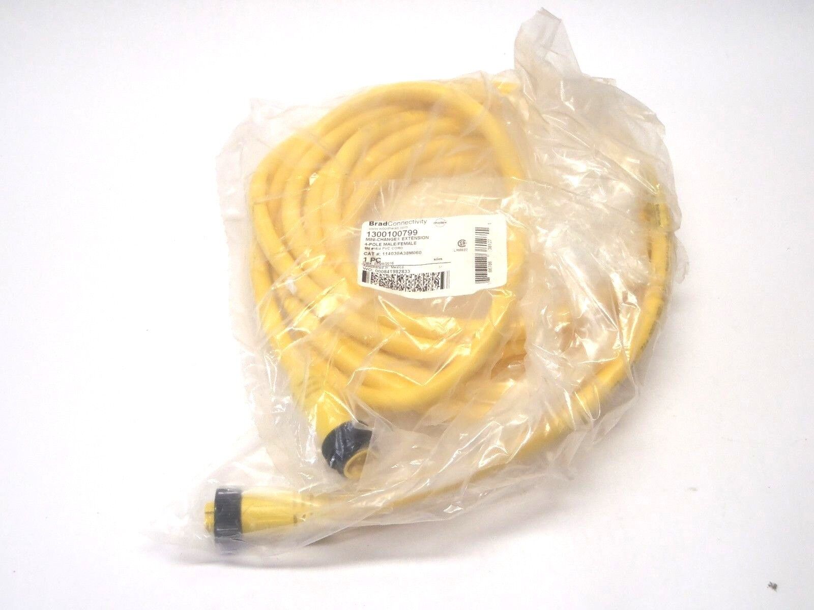 BradConnectivity Woodhead 1300100799 Mini-Change Extension 6M Cordset - New – Open box - Maverick Industrial Sales